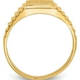 thumbnail image 3 of 14K Yellow Gold 10.0X8.5mm Open Back Men's Signet Ring (Size 10) Made In United States ch166, 3 of 6