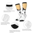 thumbnail image 3 of Masiiu Bluey Print Adult Crew socks, Comfortable Novelty Colorful Patterned, Breathable, Stylish Colorblock for Men Women, 3 of 6