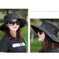 thumbnail image 4 of Sun Hats for Women, Wide Brim Foldable Boonie Hat for Fishing Hiking Gardening, 4 of 9