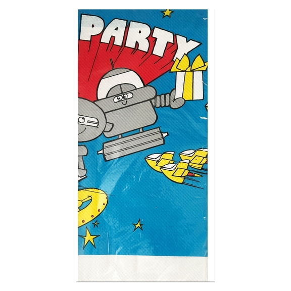 Space Party Vintage Paper Tablecover (1ct)