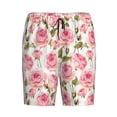 thumbnail image 4 of Wukai Rose Flowers Men’s Short Pajama Pants With Pockets Soft Sleep Pj Shorts for Men-X-Large, 4 of 6