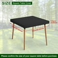 thumbnail image 2 of Outdoor Square Table Cover, Waterproof Patio Table Top Cover, Anti-uv Garden Furniture Covers,Fit for 27Inches Square Patio Furniture Outdoor/Indoor Use, Diameter 27.5inch, 2 of 10