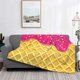 thumbnail image 2 of Fotbe Red Ice Cream Manta de Franela con Estampado, Manta Ultrasuave para Cama, Sofá, Auto, Hipoalergénica y Antibolitas-80"x60", 2 of 6