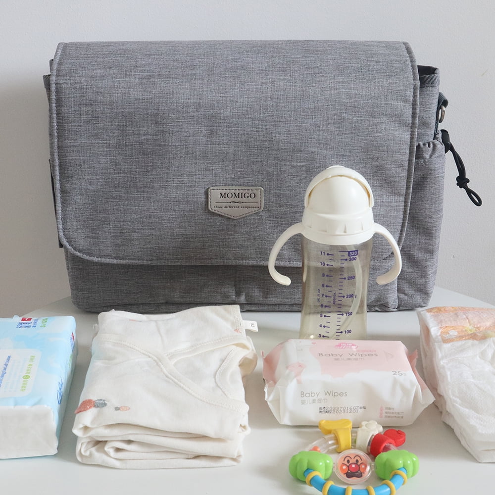 MOMIGO Baby Diaper Caddy Bag - Large Capacity Diaper Caddy Tote Bag Baby Stroller Bag Nursery Storage Bin for Diapers, Wipes & Toys Diaper Bag for Outdoor