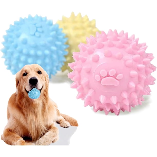 3 paquetes de juguetes para perros, juguetes indestructibles para mascotas, masticador de goma Natural agresivo, limpieza de dientes de perro para entrenamiento de perros pequeños, medianos