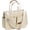 New Upgrade Plus Light Khaki, variant on Large Canvas Tote Bag for Women With Pockets,Laptop Crossbody Purses Everything Everyday Bag Handbags for Work Beach Gym