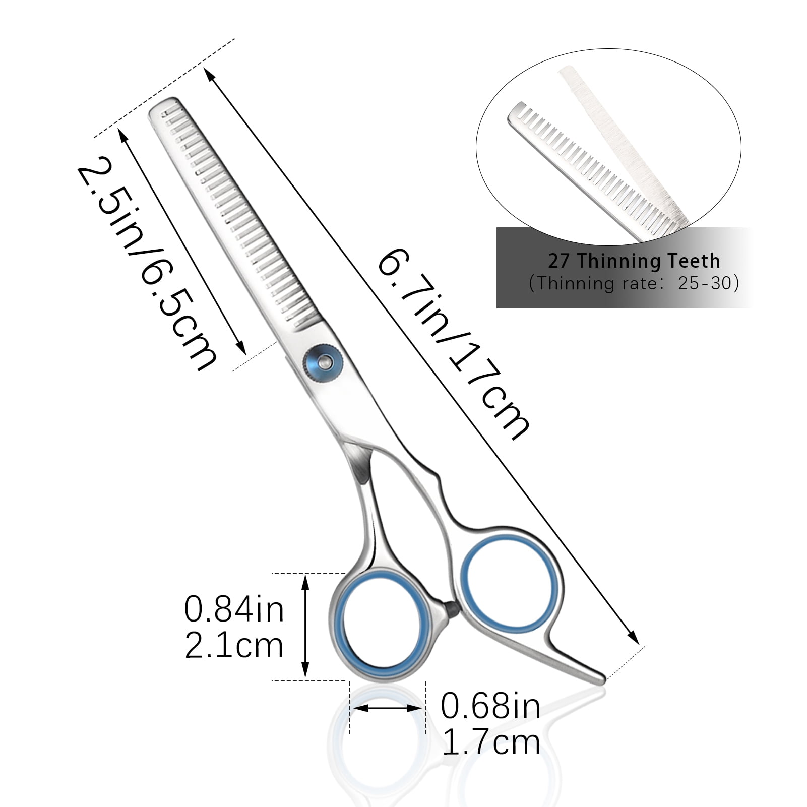 LUIISIS 11Pcs Hair Cutting Scissors Kits, Professional Thinning Shears, Comb, Cape, Haircut Scissors Shears Set, Hairdressing Shears Set for Home Salon Barber