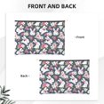 thumbnail image 3 of Fotbe Rabbit And Rose Reusable Cosmetic Bag Makeup Bag for Women Large Travel Cosmetic Pouch Girls' Make Up Organizer, 3 of 8