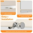thumbnail image 5 of Hasipu 55"x17" Full Length Mirror (3 PCS) - Frameless Wall Mounted Mirrors with Aluminum Rail & Glass Clamps, Tempered Glass Large Body Mirror for Home Gym, Yoga Studio, Bedroom, 5 of 6