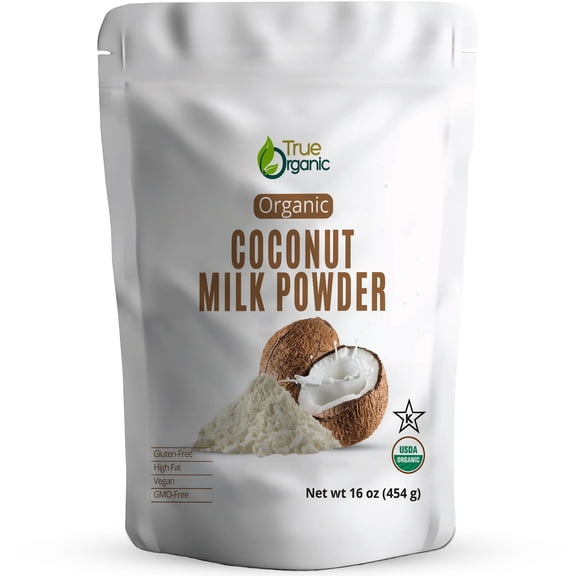 True Organic Coconut Milk Powder, 1 Lb | USDA & Kosher