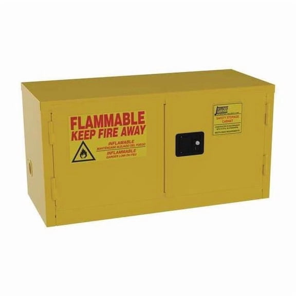 Jamco Flammable Safety Cabinet,15 gal.,Yellow BU15YP