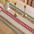 thumbnail image 4 of Btomtd 60.23 x 13.77 inch Embroidered Towel Table Runner with Tassels Tea Table Use Table Runner Dining Table Dresser Table Flag Christmas Cloth Decor, C-M, 4 of 6