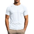 thumbnail image 2 of Dxzfnsa Men's Athletic T-Shirts Mens Quick Dry Solid Color Workout Shirts Moisture Wicking Short-Sleeve Lightweight Sports Running Tee Tops, 2 of 6