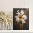 thumbnail image 2 of Textured White and Gold Flower Canvas Print, Suitable for Living Room, Bedroom, Dining Room, Office, Hotel, Entryway, 2 of 8