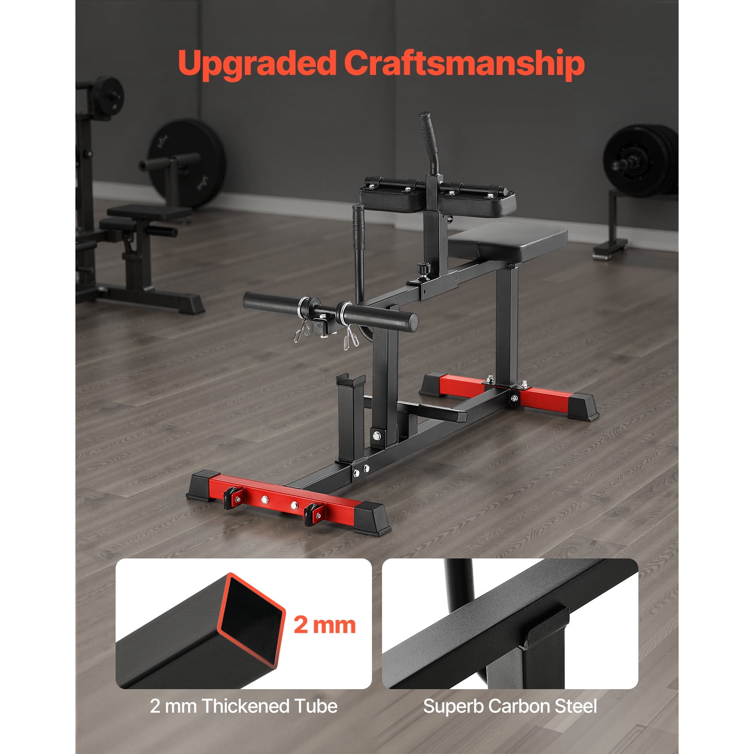 KFFKFF Calf Exercise Machine, Supports 440 LBS, Calf Enhancement Device, Ideal for Home Gym, Calf Training Gear, Lower Body Focused Apparatus, Compatible with 1/2 inch Weight Plates