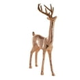 thumbnail image 6 of 31" x 56" Copper Fiberglass Floor Reindeer Christmas Sculpture with Mosaic Pattern, by DecMode, 6 of 9