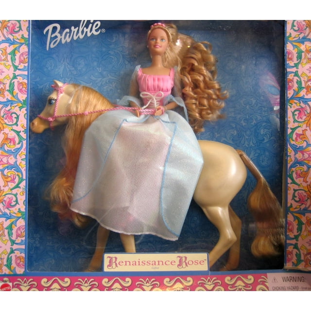 Set de regalo Barbie Renaissance Rose Barbie Doll & Horse