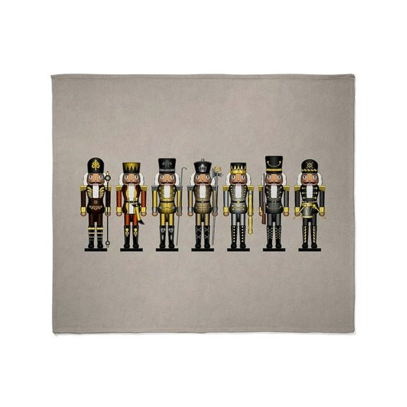 CafePress - Nutcrackers In Bear Colors Throw Blanket - Soft Fleece Throw Blanket, 50"x60" for All Ages