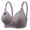 Gray, variant on Women Deep V Bras No Underwire Wireless Love Print Push Up Bra Seamless Plunge Bralette Comfort Supportive Bra Full Coverage Gray XS(XS)