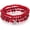 Red, variant on Stackable Beaded Bracelets for Women Boho Multi Layer Stretch Bracelets Natural Stone Bead Bracelet with Leaf Charm Jewelry for Women