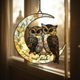 thumbnail image 3 of Flying Owl Window Hanging Suncatcher, Perfect Gift for Owl Lovers, Bird Home Decor or Valentine’s Present I Love You To The Moon & Back 1828151238, 3 of 4