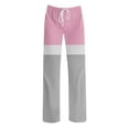 thumbnail image 6 of Hxshgdsn Womens Trendy High Waist Sweatpants Wide Leg Yoga Long Pants With Pockets Casual Soft Sportwear Pink 1 2Xl, 6 of 6