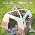 thumbnail image 3 of PORTAL 6 Person Camping Tent with Porch, Family Camping Tent with Tall Height, Water Resitant Large Tent for Camping, Backyard, Brown, 3 of 6