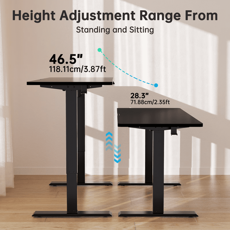 Chitooma 48" Electric Standing Desk, 4 Memory Presets photo 4