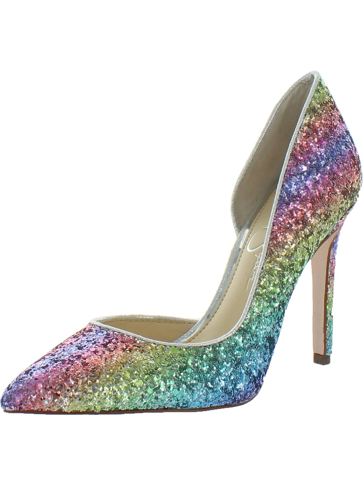 jessica simpson glitter heels