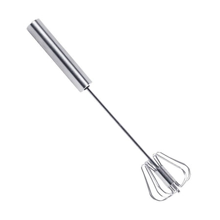 

Yesbay Kitchen Stainless Steel Kitchen Semi-Automatic Egg Beater Whisk Milk Cream Mixer Silver