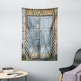 thumbnail image 1 of Industrial Decor Wall Hanging Tapestry, Old Aged Wooden Factory Gate with Warning Signs Industrial Change for Modern Techno Theme, Bedroom Living Room Dorm Accessories, 40 X 60 Inches, by Ambesonne, 1 of 1