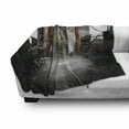 thumbnail image 3 of Industrial Soft Flannel Fleece Throw Blanket, Rusty Storage Warehouse with Big Gate Doorway Aged Structure Machines Image, Cozy Plush for Indoor and Outdoor Use, 50" x 70", Multicolor, by Ambesonne, 3 of 6