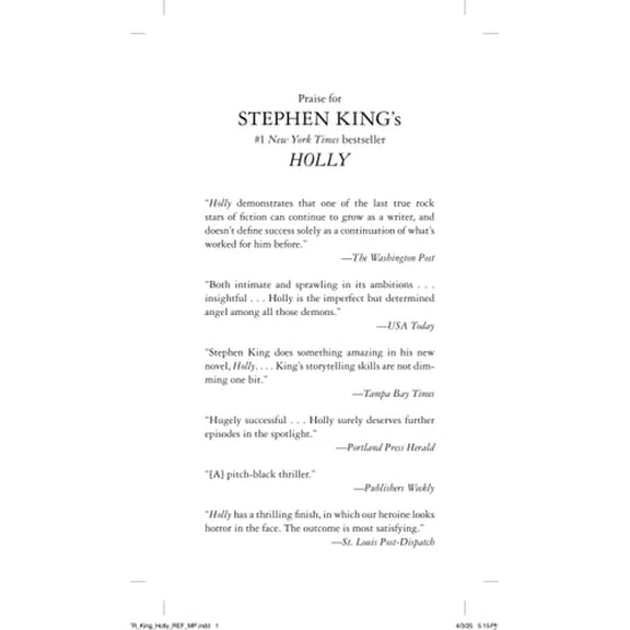 Pre-Owned Holly (Mass Market Paperback) 1668087820 9781668087824