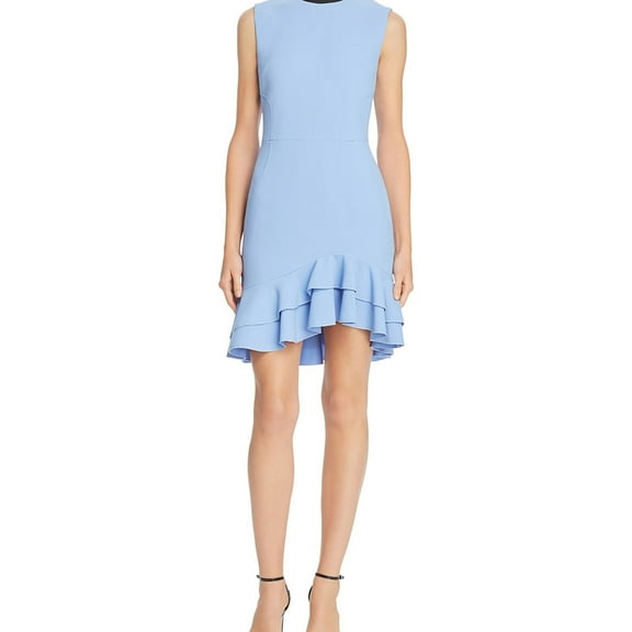 Rebecca Vallance Womens Yves Mini Dress, Blue, 8