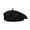 Black, variant on French Berets Hats For Women And Men Vintage Winter Autumn Stretchy Soft Acrylic Blend Unisex Solid Color Elegant Design