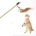 thumbnail image 4 of EASTIN Cat Teaser Playing Stick & Feather Interactive Teasing Wand Toy  Lightweight  with high sensitivity  with 40 cm Rod Rope 67cm, 4 of 5
