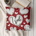 thumbnail image 3 of SHANXI Pillow Cover,Love Heart Decorations Decorative Pillow Case Decor for Sofa Couch White, 3 of 5