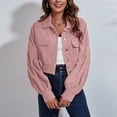 thumbnail image 5 of Vedolay Cardigans Women Casual Work 3/4 Sleeve Light Jacket Pink,S, 5 of 5