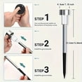 thumbnail image 5 of 20/30/40Pcs Solar LED Pathway Lights, Stainless Steel Outdoor Stick Lights, Waterproof Landscape Lighting for Yard Lawn Path Deck Driveway Garden Holiday Decor, 5 of 17