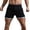 a-Black326, variant on Mens Relaxed Fit Casual Gym Shorts With Elastic Waist Drawstring Rainbow Trimmed Hem Side Pockets For Workout Training Daily Wear Stylish Shorts