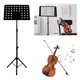 thumbnail image 5 of Soporte Partituras Plegable Plegador Música Portátil Ajustable Con Base Trípode (), 5 of 9