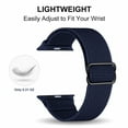 thumbnail image 6 of 4 Pack Adjustable Scrunchie Strap for Apple Watch Band 40mm 44mm 38mm 42mm 41mm 45mm,Elastic Nylon Solo Loop Wrist bands Bracelet iWatch Series 7 6 5 4 3 2 1 SE Wristband, 6 of 7