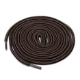 thumbnail image 1 of INSPIRE CHIC Unisex Round Rope Dual Colored Striped 1/5 Thick Boot Shoelace 150cm / 59.05" Dark Brown Coffee, 1 of 4