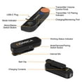 thumbnail image 2 of COMICA Vimo S-UC Dual-Transmitter 2.4GHz Wireless Lavalier Microphone System with Omnidirectional Capsules, 200m Obstacle-Free Range, Plug-and-Play Operation, Built-in Rechargeable Batteries, Type-C, 2 of 2