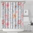 thumbnail image 2 of Waterproof Pioneer Shower Curtain 84x72 Inch Polyester Unique Colorful Floral Shower Curtain for Bathroom Hotel Home Decor with 12 Plastic Hooks, 2 of 5