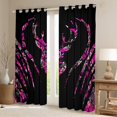 thumbnail image 2 of Manfei Wild Deer Silhouette Black Out Curtains,Jungle Animal Curtains Pack of 2 (42x63 Each),Pink Black Bedroom Curtains For Boys Girls,Breathable Home Decor, 2 of 6