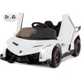 thumbnail image 1 of OLAKIDS 2 Seater Kids Ride on Car, 12V 4WD Licensed Lamborghini Veneno Powered Electric Vehicle with Hydraulic Doors, Rocking Mode, Adjustable Speeds, Remote Control, MP3, Headlight, 1 of 9