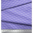 thumbnail image 2 of Soimoi Purple Silk Fabric Scales Geometric Printed Fabric 1 Yard 42 Inch Wide, 2 of 3