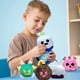 thumbnail image 4 of Juguete de peluche con forma de caja de leopardo y frutas periféricas para juegos, muñeco de caja morado, 4 of 5