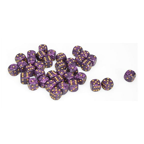 DND Dice Set-Chessex D&D Dice-12mm Speckled Hurricane Plastic Polyhedral Dice Set-Dungeons and Dragons Dice Includes 36 Dice – D6